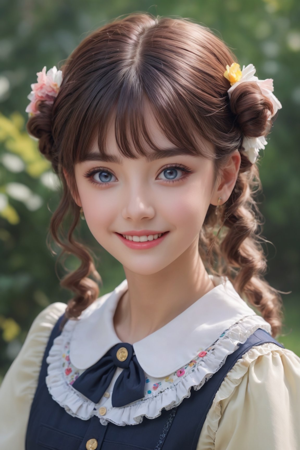 (masterpiece, best quality, photorealistic, 8k raw photo), (lolita_girl), light smile colorful, highest detailed, zoom_out, perfect eyes, random hairstyle