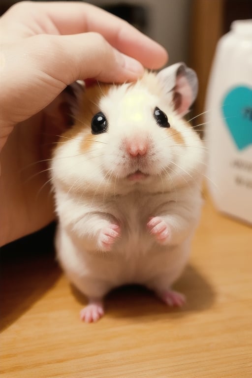 hamster wearing T shirt, no human,White Hamster,cutie,Detail,white wings,white 