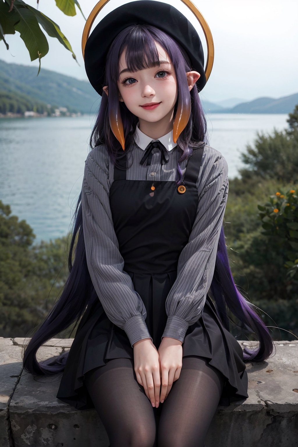  (((little girl’s body))), (((petite body))),
multi-colored hair, gradient hair,purple hair,orange hair,absolute realm,
inapainter, pinafore dress, beret, pantyhose, halo, tentacles,
,head to thigh shot, smile, blush, 
on the lake,day, simple background, 
looking at viewer, 
moody lighting, 
facing viewer,
better_hands,inapriestess,inapainter,