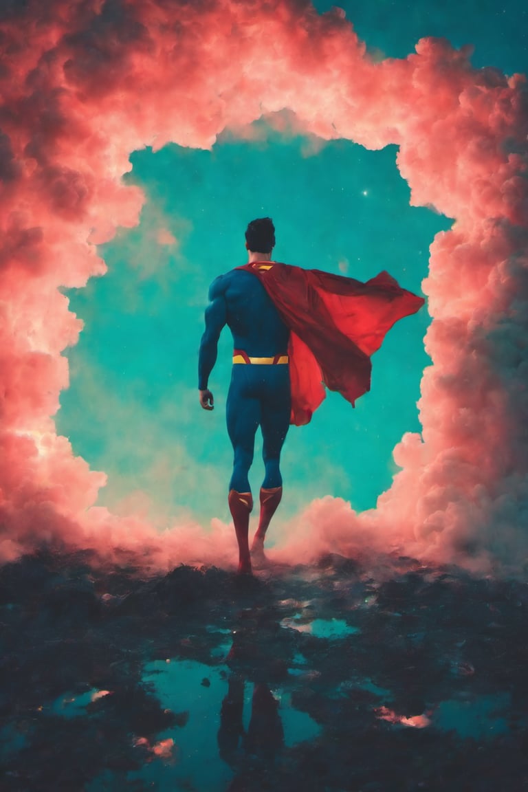 photo in the style of dreamypetra of Superman 