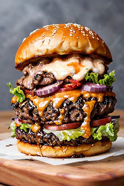 Cheesy burger, with beef, lettuce, tamato and a sprinkle of poop.
