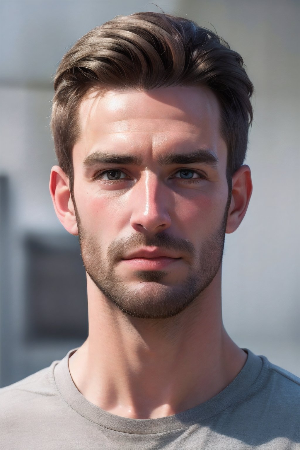 Realistic, Handsome Germany man
