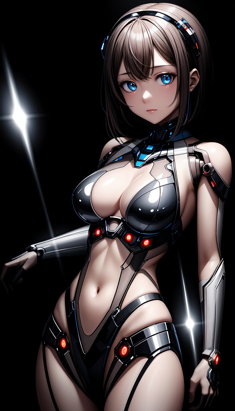 (best quality, masterpiece:1.2),ultra detailed,solo,cute girl,(see-through:1.3),upper body,(body illumination:1.4),sexaroid_of_mechagirl,multi_effects
