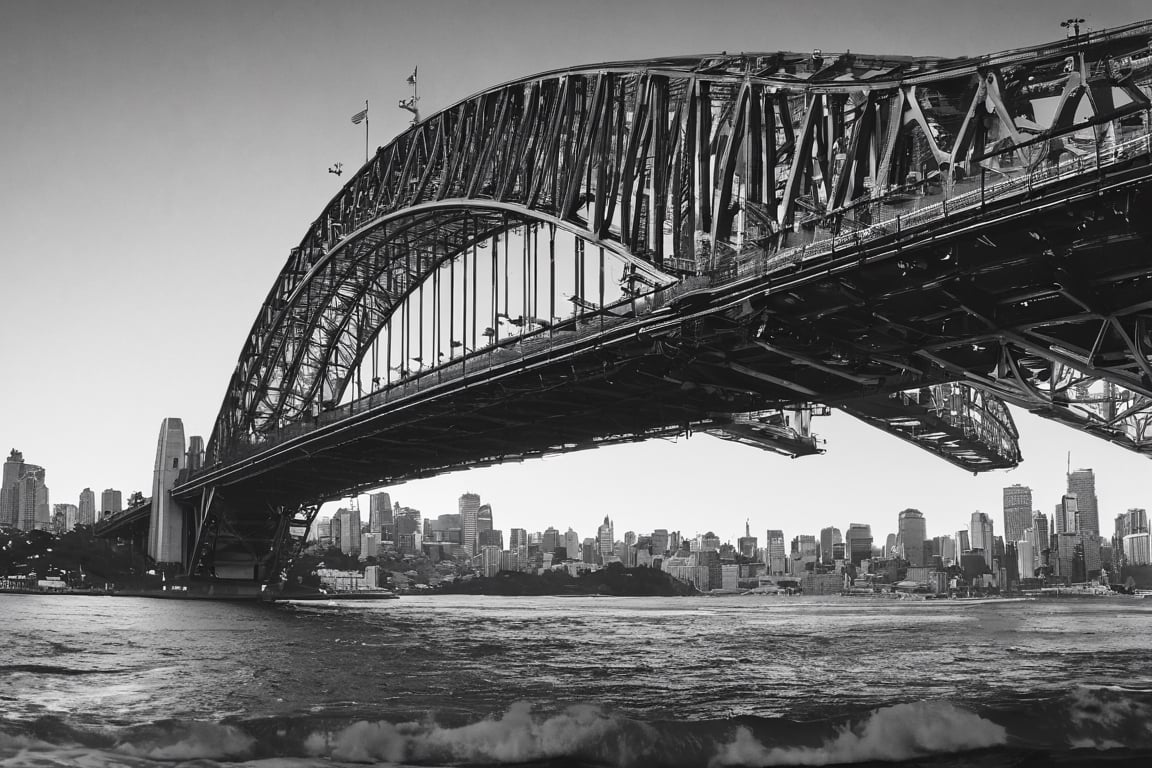 art by Martin Ansin, sydney harbour bridge