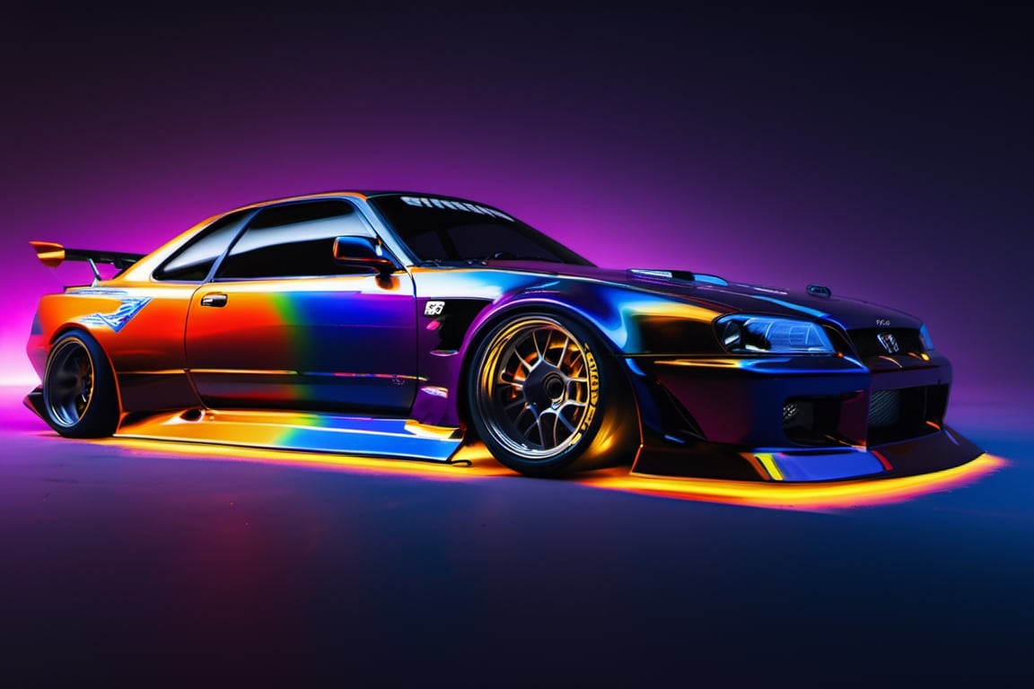 A neon image displaying "
, sharp, detailed car body ,ethereal art, detailed tires, fire scene, (masterpiece, best quality, ultra-detailed, 8K), race car, street racing-inspired, Drifting inspired, LED, ((Twin headlights)), (((Bright neon color racing stripes))), (Black racing wheels), Wheel spin showing motion, Show car in motion, Burnout,  wide body kit, modified car,  racing livery, masterpiece, best quality, realistic, ultra high res, (((depth of field))), (full dual color neon lights:1.2), (hard dual color lighting:1.4), (detailed background), (masterpiece:1.2), (ultra detailed), (best quality), intricate, comprehensive cinematic, magical photography, (gradients), glossy, Fast action style, fire out of tail pipes, Sideways drifting in to a turns, Neon galaxy metalic paint with race stripes,"