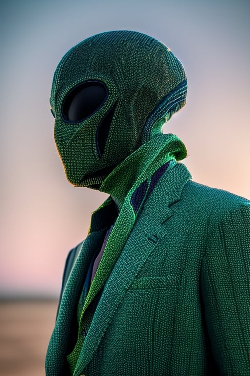 wo_al1enCr3atur3s, a profile portrait of a alien, (wearing a texudo suit:1.6), (colorful skin:1.2), 8k, masterpiece, high_res, global illumination, low key lighting, shot on Lumix GH5, cinematic bokeh