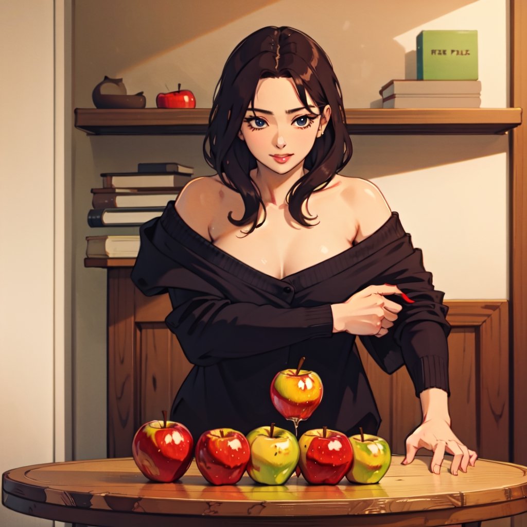 An apple on the table