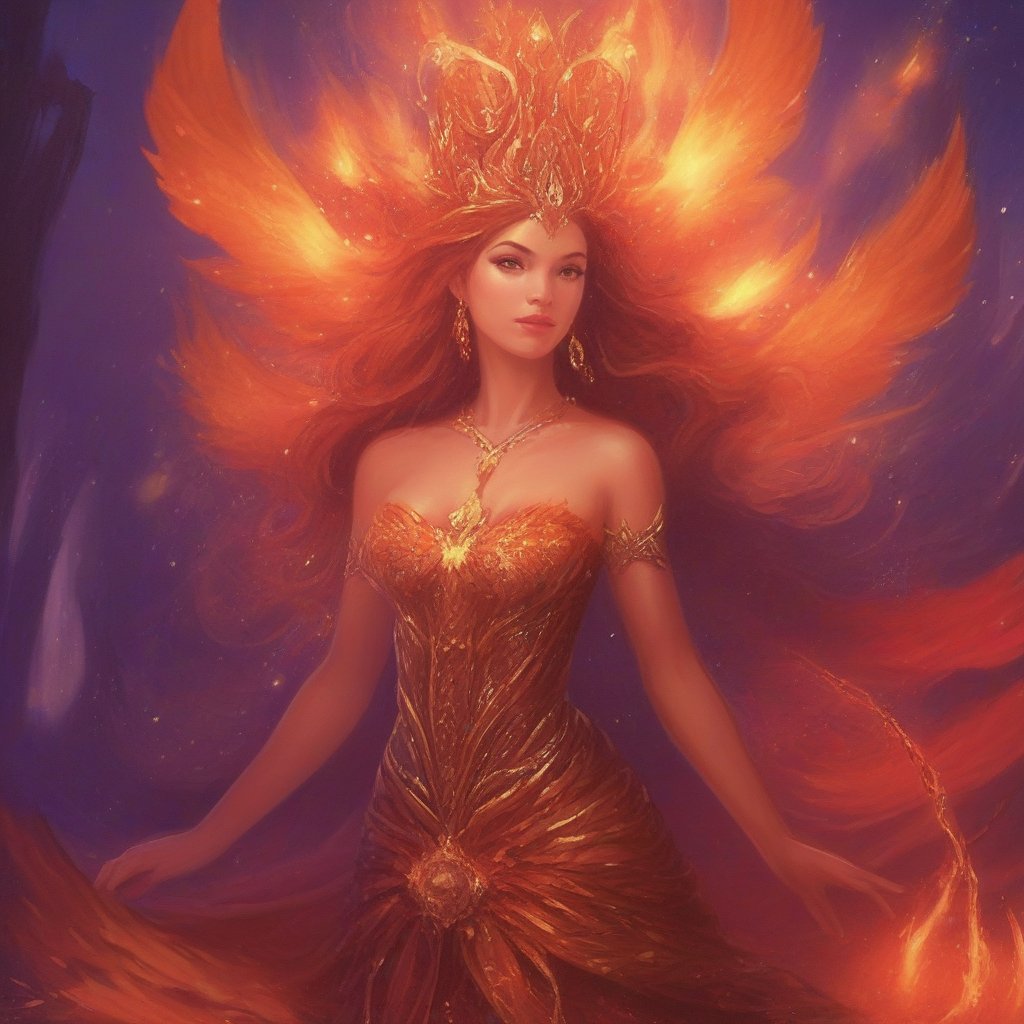 magic queen,Magical creature,fire ball,high level of detail,Best quality,masterpiece,Magical Fantasy Style,