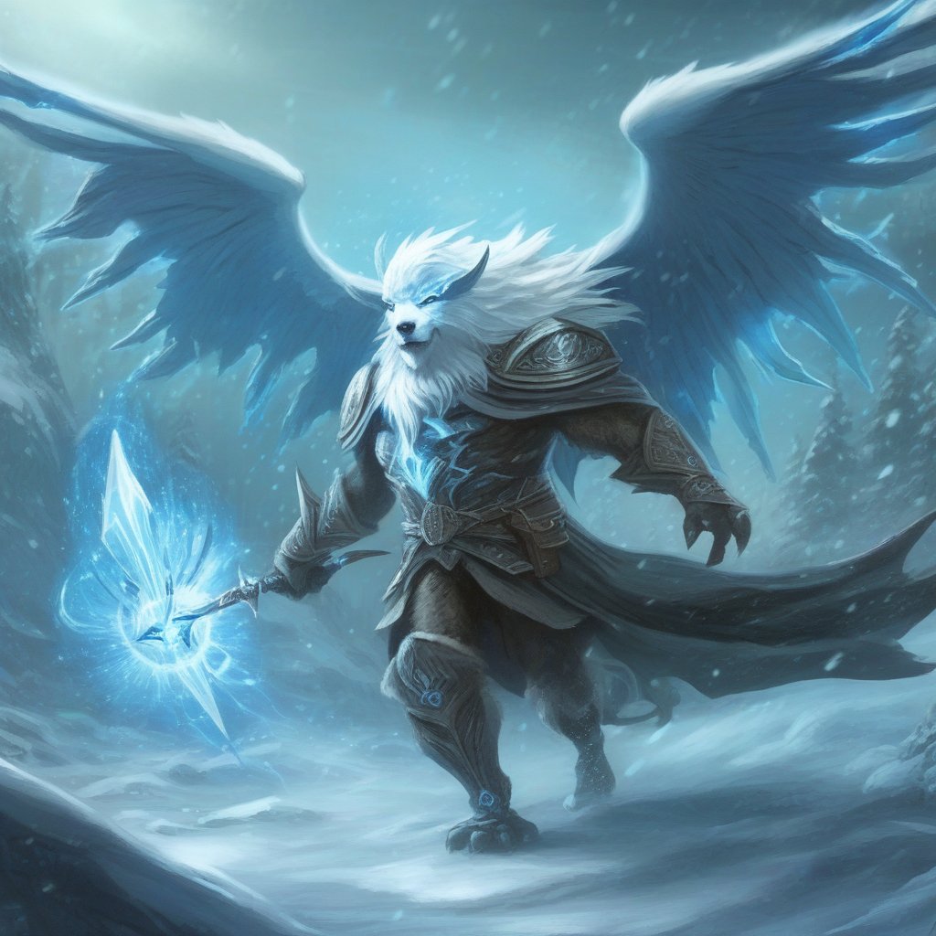 Magical creature,frostbolt, fighting,
Best quality,masterpiece,Magical Fantasy Style,