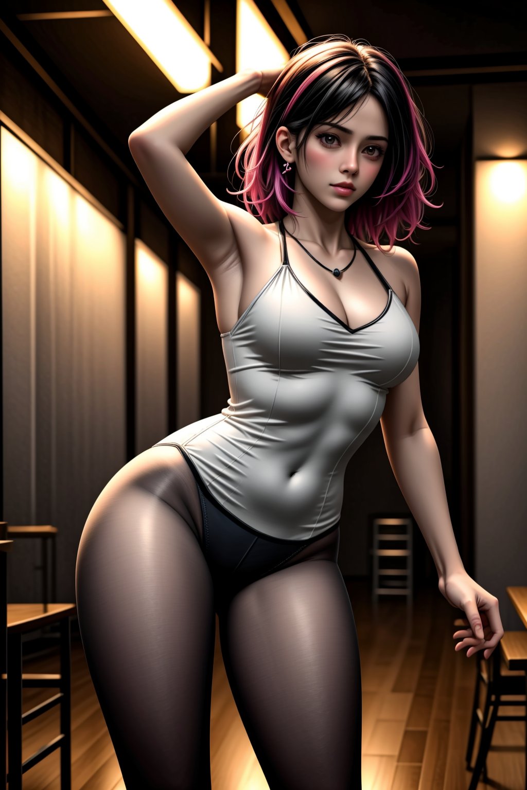 (((dating-pov))), 1woman, Bishoujo-in-her-30s, unique-mix-of-natural-hair-styles, mix-of-natural-hair-colors, over-insanely-unique-sexy-overload, mix-of-natural-chest-sizes, realistic-detailed-skin, (((Ultra-HD-photo-same-realistic-quality-details, casual))), remarkable-colors, china dress with heart cutout, Crochet-halter-top-dress, hair-ornaments, overly-tight-dress, mesh-pantyhose, glass-like-see-through-fabric, bodycon, (((relaxed, supporting-pose))), unique-simple-background, dramatic-rim-lighting, Hyper Realistic, tutututu, Hyper, BOTTOM VIEW,<lora:659111690174031528:1.0>