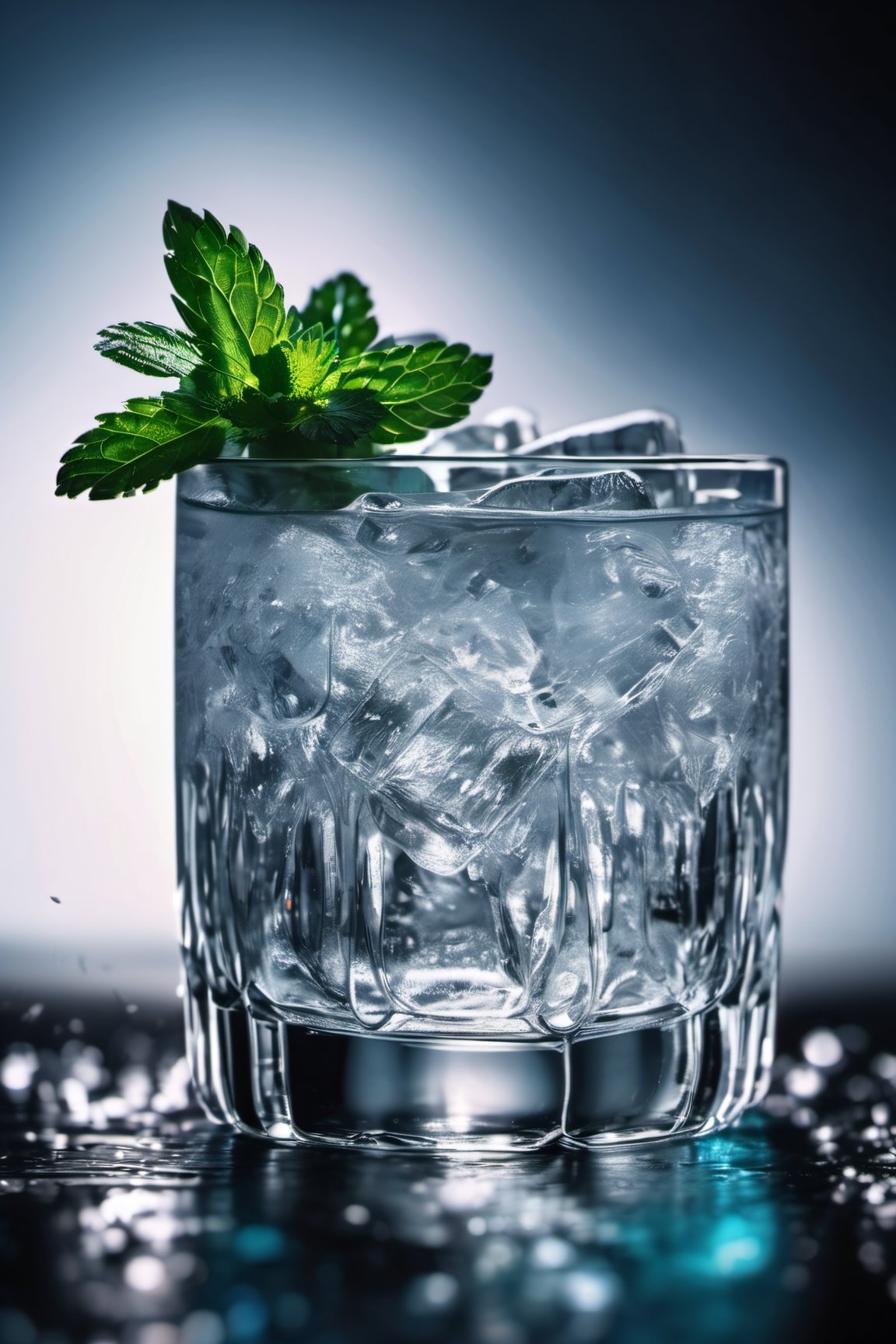 RAW natural photo Of (((movingt glass))) of dry gin tonic splash, zoom out to the glass, scratch ice, mint leaf , only one light cenital chimera, day advertising shooting (((infinite black  background))) , realistic photograph, sharp focus, depth of field, shoot, ,side shot, side shot, ultrahd, realistic, vivid colors, highly detailed, perfect composition, 8k, photorealistic concept art, soft natural volumetric cinematic perfect light, NIGHT RACE IN A CIRCUIT, ADVERTISING SHOT
,mecha,robot,cyborg style,cyborg