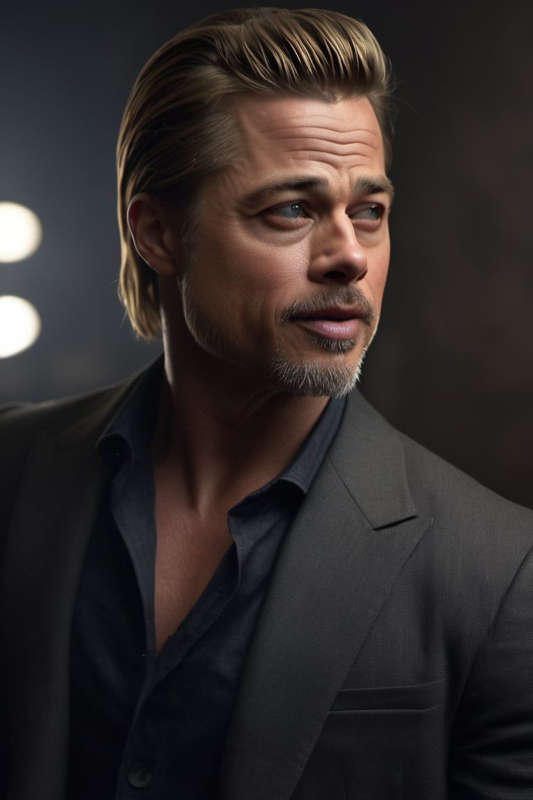 RAW natural photo OF brad pitt
, slim body, realisct, no friendly, ((full body)), sharp focus, depth of field, shoot, ,side shot, side shot, ultra hd, realistic, vivid colors, highly detailed, perfect composition, 8k artistic photography, photorealistic concept art, soft natural volumetric cinematic perfect light, black background studio, ,OHWX, ,OHWX WOMEN 