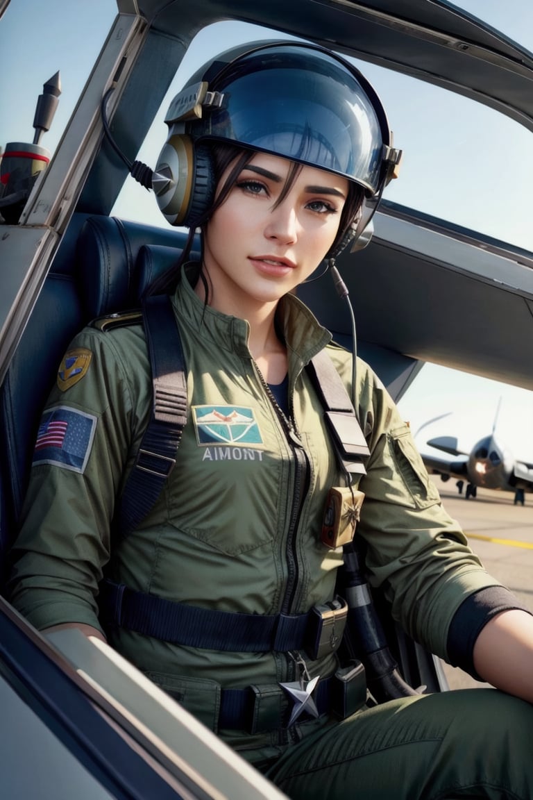 COMBAT PLANE PILOT, BEST QUALITY, MASTERPIECE, PHOTOREALISTIC:1.4