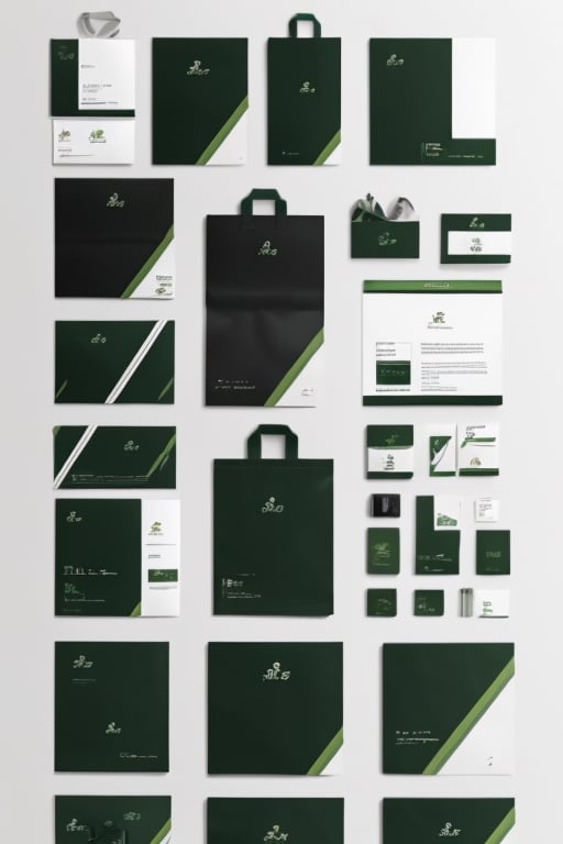 Epic Branding, dark green, black,photorealistic