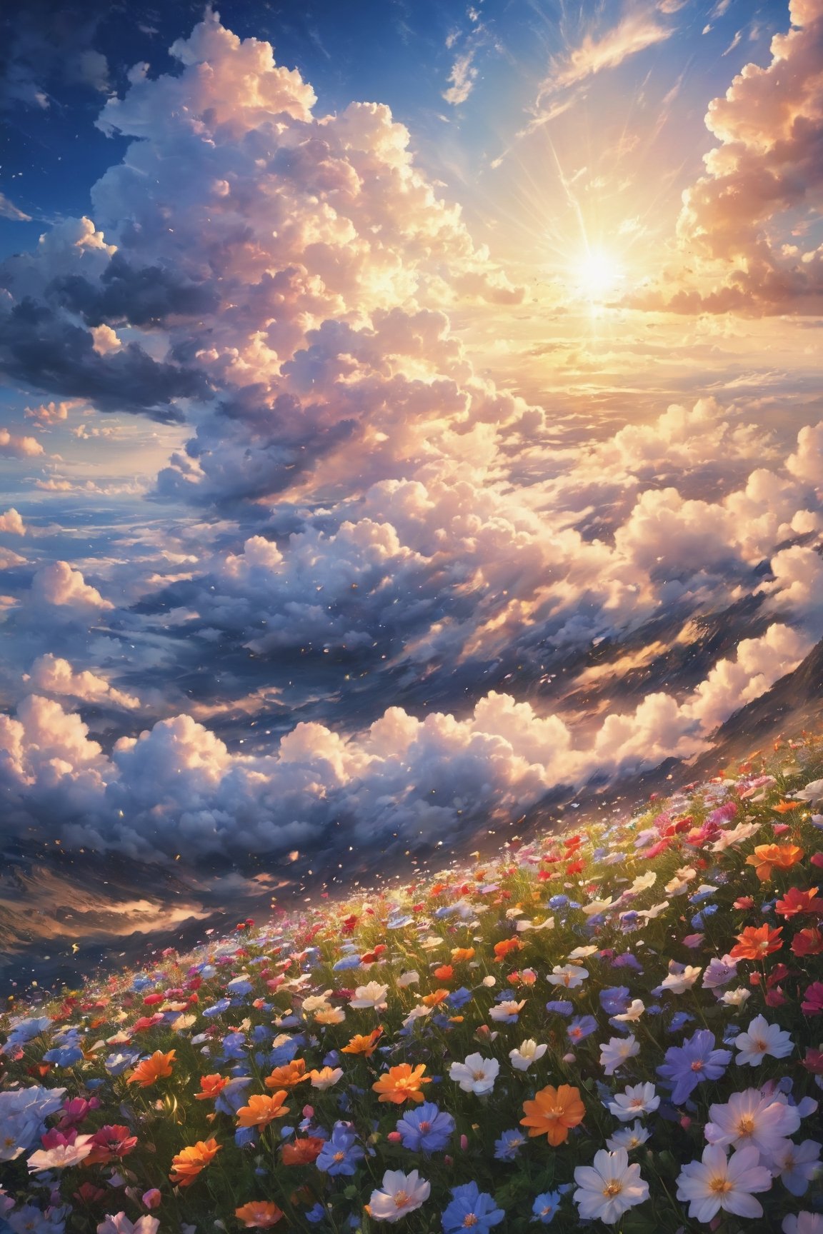 EpicSky, a sky full of flowers,cloud