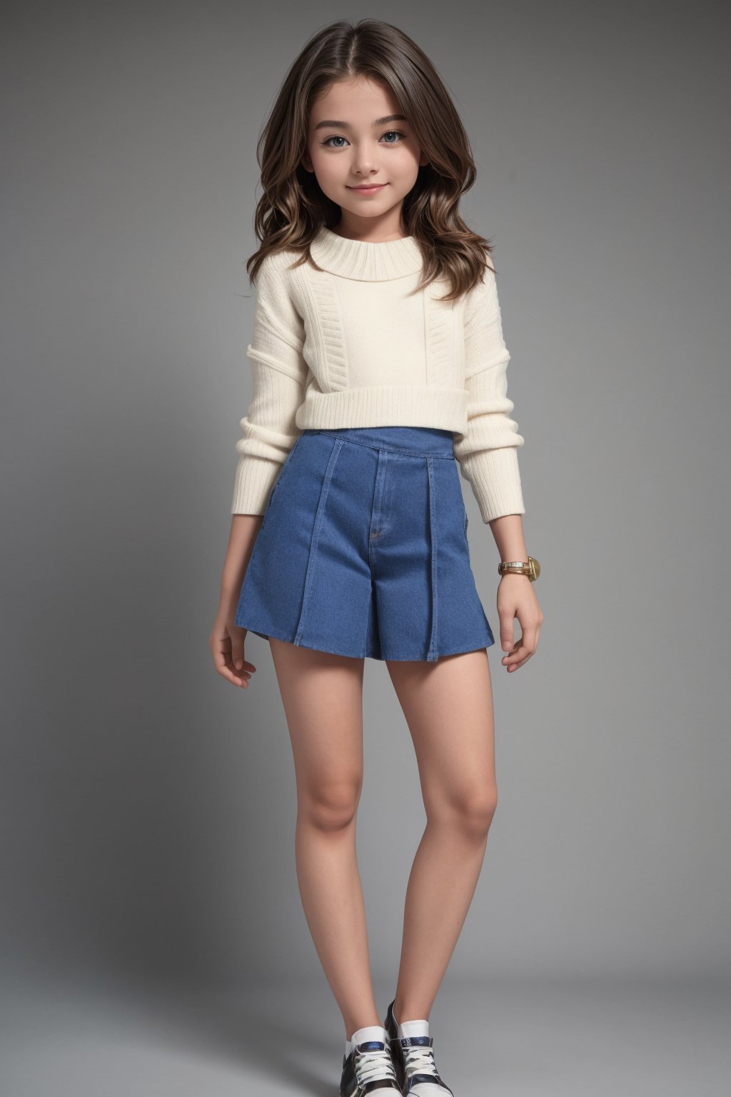 Full Body view of a tween girl.