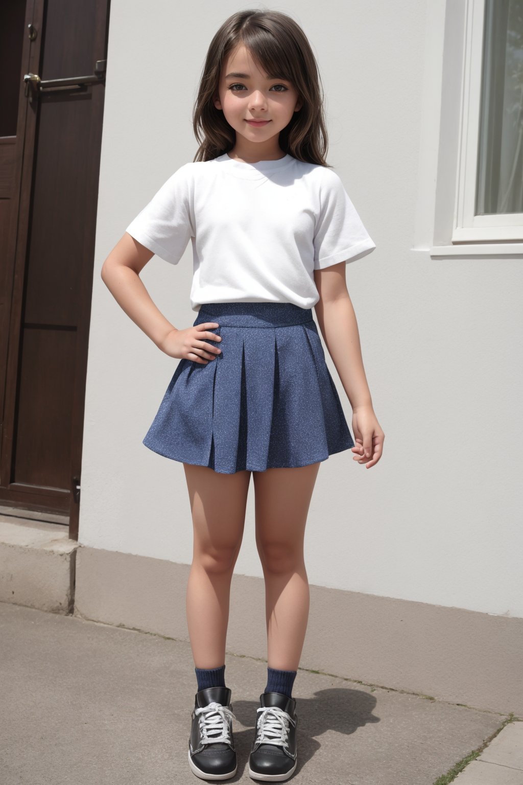 Full Body view of a tween girl.