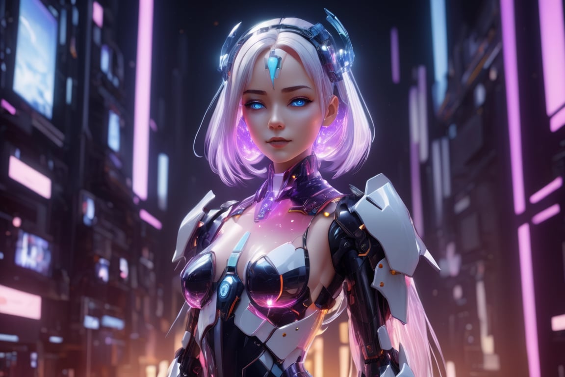 android, cyborg style,3d style, squared-fire glass,
sexy girl, (glass uniform:1.5), (fullbody:1.9), front side, subsurface scattering, volumetric light, transparent, translucent skin, glow, bloom, (panorama),
wide shot, (wide angle:1.6), offcenter, (negative space:1.9), (very wide shot), (white hair:0.5), (full body), atmospheric perspective, 