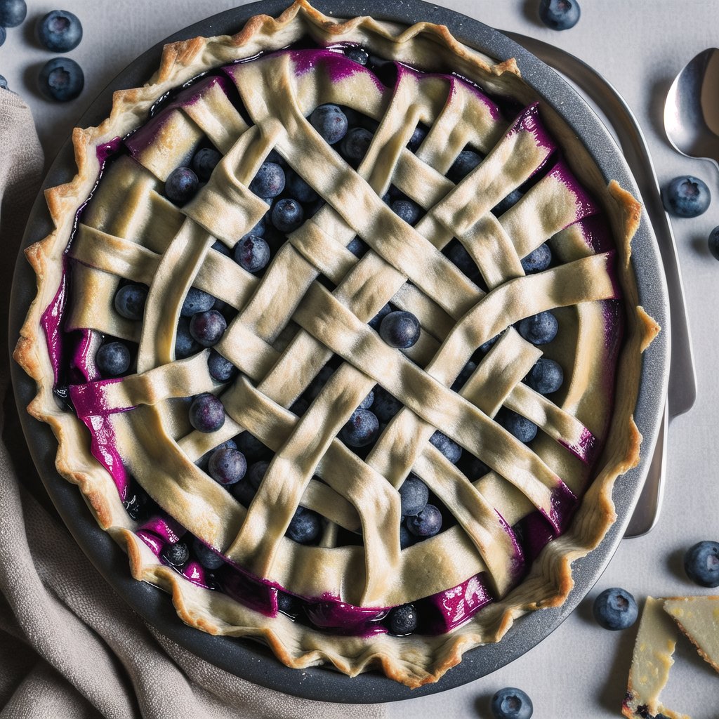  masterpiece, \(high, top, insane, extreme, perfect, Professional\)_\(quality, resolution, details, Image_sharpness\), intricate, high_\(quality_textures, resolution_textures\), absurdres, sharp details, award_winning, realistic, 8k, blueberry pie, ,foodstyle ,