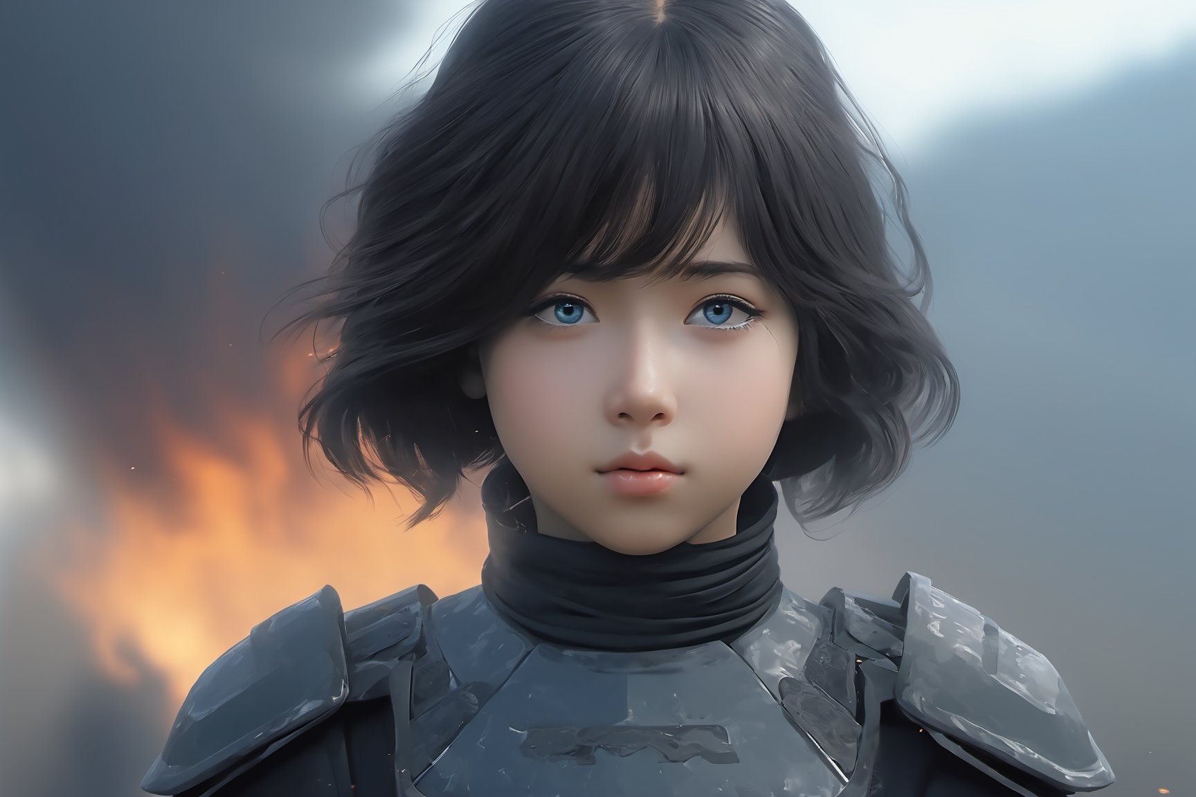 1girl, portrait, SWAT uniform((uniform detail like army force)) with super powerful arm, sidelighting, wallpaper, Masterpiece, 8k, battle field background, ruin all over the place, after deep impact by terrorist destroying attacted, The sky is obscured from the blue by flames, soot and battle fires are everywhere, and there is a hidden fire dragon in the background 
Wide angle shot, half length, photography,
8k, ultra realistic, Rim light, Perfect face, small face, small head, (beautiful detailed eyes, symmetrical eyes, (detailed face), slender, dramatic lighting, (8k, photo, masterpiece), (highest quality), (best shadow), (best illustration), ultra high resolution, 8K wallpapers, physically based rendering, photo, realistic, realism, high contrast,. anime_screencap,IncrsXLRanni,A girl in the wild 