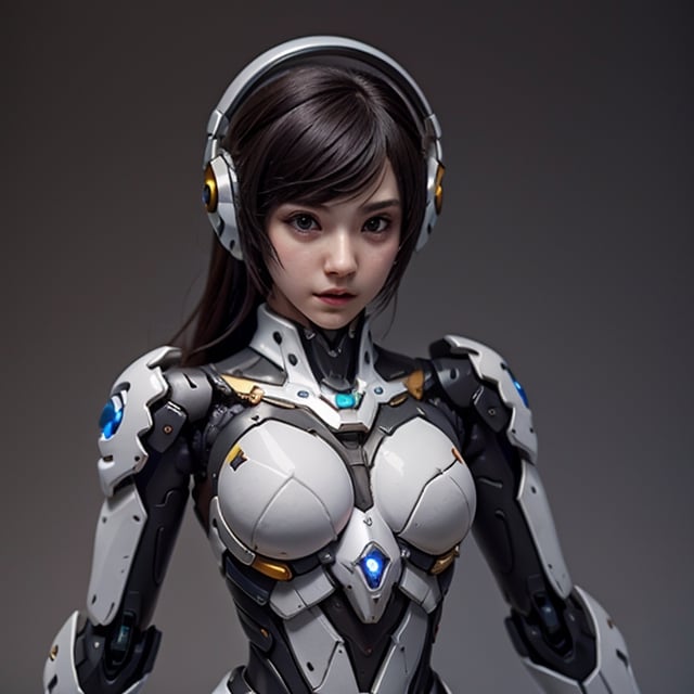 mecha suit, D.Va inspired, Overwatch videogame character,robot,Mecha,mecha_girl_figure