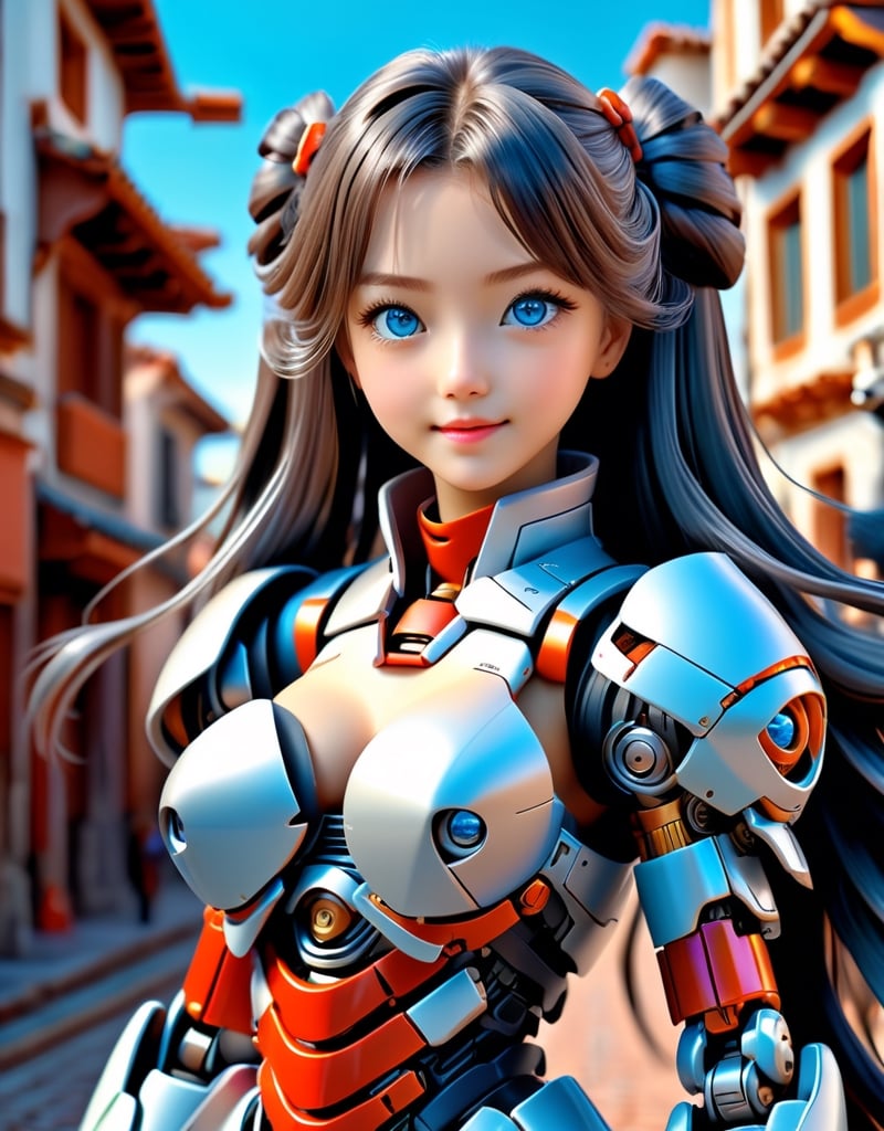 futuristic:1.4, cyberpunk, british women, A fashion model, red ultimate shadow armor:1:9, cream cape, grey leather bodysuit, (black, big hair, very long hair, twin tails, hair between eyes:1.6), (blue eyes, perfect, detailed, defined:1.5), (detailed, defined, pretty, perfect face:1.6), full lips:1.4, detailed shadows, definite body features, textured skin, highly detailed skin, (athletic:1.3), (smilling:1.4), blush, RAW full body photo, gigantic mechanical arms:1.6, perfect feet, sexy legs, perfect hands, sexy arms, street of the future background, 8K, High quality, Masterpiece, Best quality, HD, Extremely detailed, voluminetric lighting, Photorealistic, perfecteyes,Argus_ML, Kamado_Nezuko,
edgClussy_retrained-NamiLoL:0.7, BeautifulLolitaGirl_v1:1.3, ARWSweetLolita:1.3, baby_face_v1:1.7, IcfgirlLora_v40:1, mecha, mecha_girl_figure, bocchi_gotoh-17:1.4, perfecteyes-000007:1.3, Realism-10:1.4, 粉色机甲少女_v1.0:0.700000, perfecteyes, 3DMM,3d toon style,DonMCyb3rN3cr0XL ,Movie Still