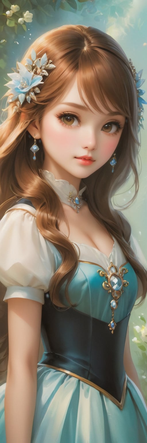 Classic Portrait Painting: Timeless elegance, realistic depiction, soft lighting, capturing character.,chibi,Magical Fantasy style