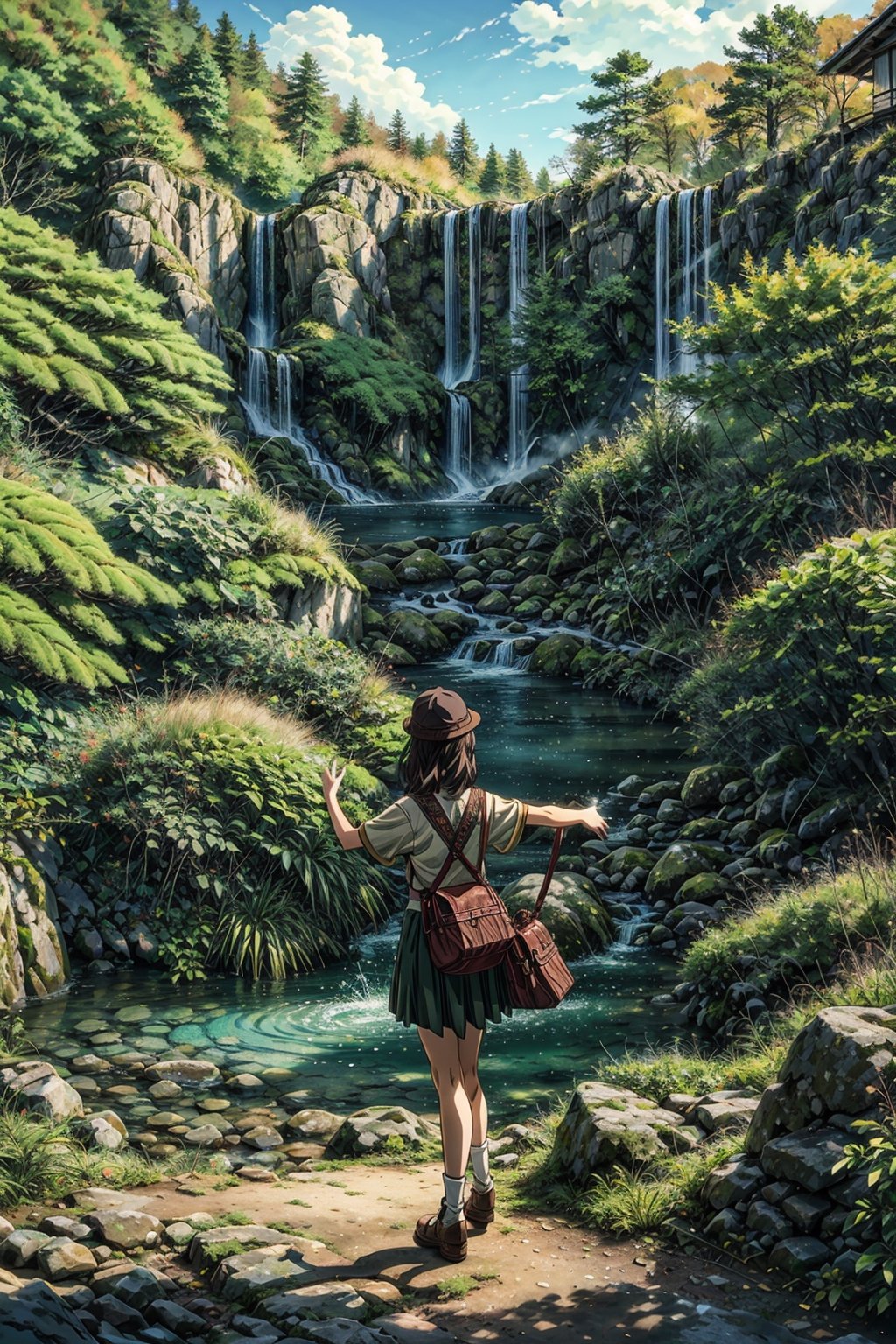 (4k), (masterpiece), (best quality),(extremely intricate), (realistic), (sharp focus), (cinematic lighting), (extremely detailed), Ghibli,Miyazaki, anime

A young girl and her forest spirit friend flying through a lush green forest with waterfalls and ancient trees, in the style of Studio Ghibli



lush meadows, winding rivers, small villages, clear skies, bright sunlight,High detailed 