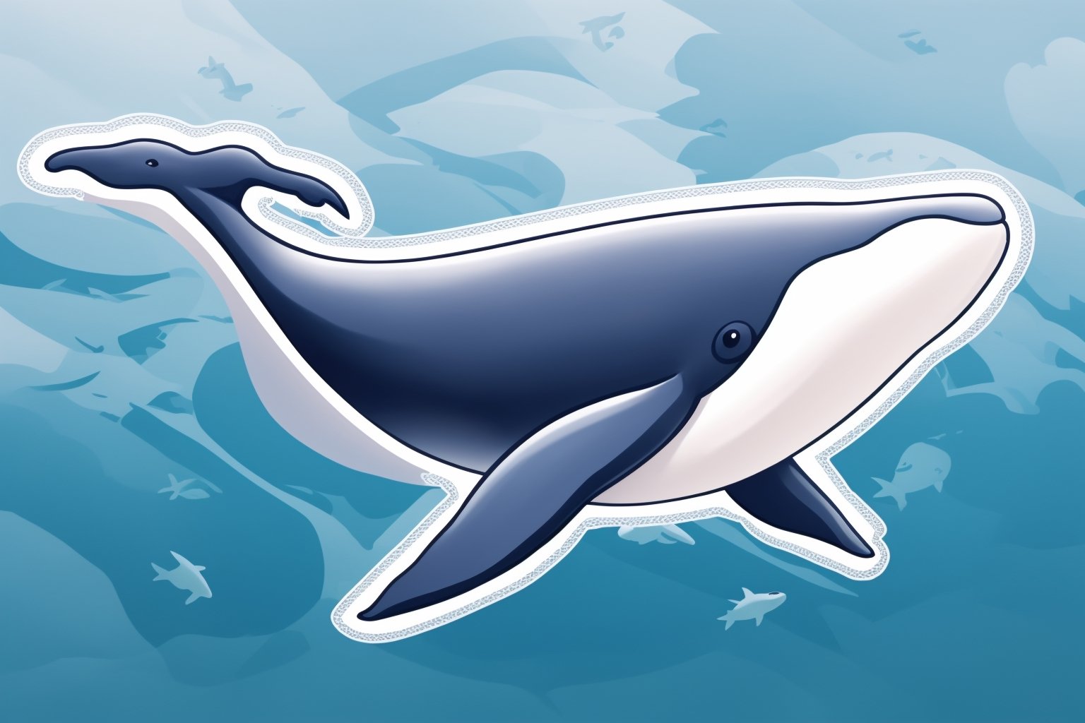 Whale Sticker,Stickers