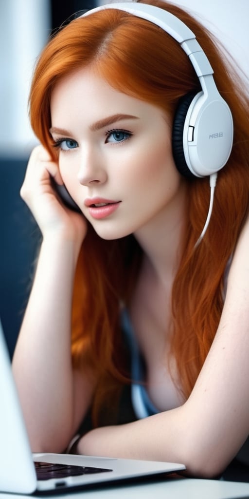 (((an image of a nekad butiful girl watching port on laptop, touching her pussy, having orgasm)))
BREAK
Clear skin, clear face, natural red hairs, open skirt over naked body, sitting in front of computer, with headphones and mobile phones,realistic,Masterpiece