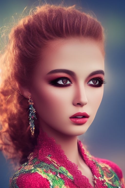 masterpiece, best quality, one beautiful girl(colorful) (finely detailed eyes and detailed face) (full laced hair), (elegant dress), cinematic lighting, extremely detailed CG unity 8k wallpaper