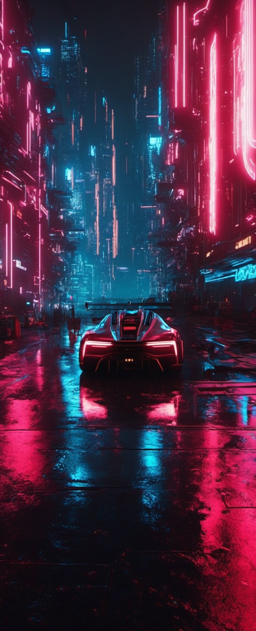 (It is the Year 2073 a.C.). Create an hyperrealistic nighttime (aerial view:1.8) of a stunning cybercity, with its tall, glowing buildings and its neon-lit streets and avenues. (Flying cars:1.9) cast (flares onto the camera lens:1.9).Add more detail,(cyberpunk style, perfect lighting, shadows, sharp focus, 8k high definition, insanely detailed, masterpiece, hiper-realistic, highest quality, intricate details), (dynamic  pose:1.4) ,Cyberpunk, Detailedface, Realism,round ass,IMGFIX,cyberpunk style,cyberpunk,insane details ,high details,more detail XL,More Detail,ff8bg,Add more detail,Lens flare,no humans