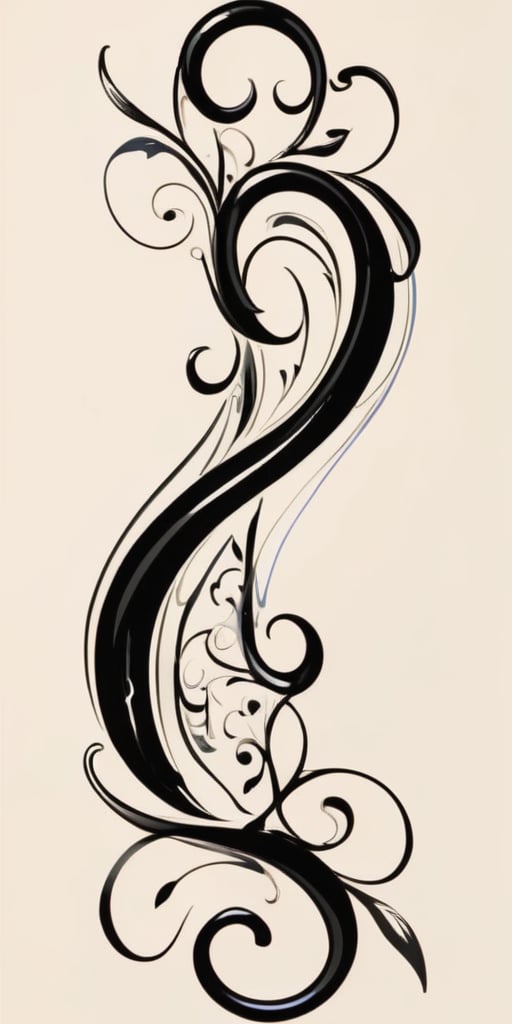 calligraphic image of an opening parenthesis