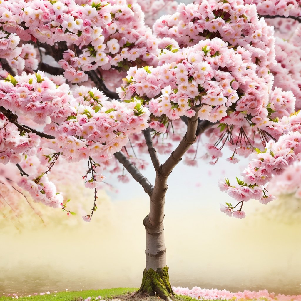 A beautiful Sakura tree in full bloom,more detail XL