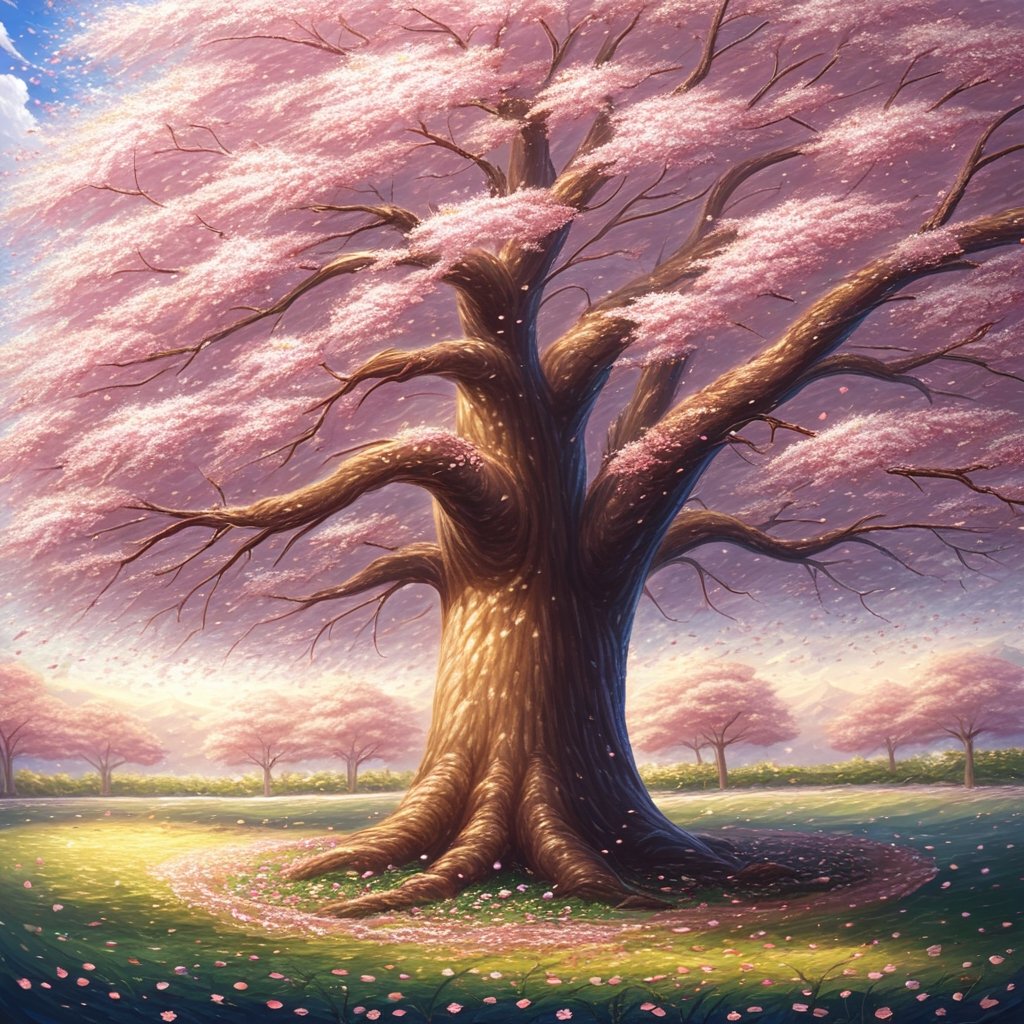 A beautiful Sakura tree in full bloom,more detail XL