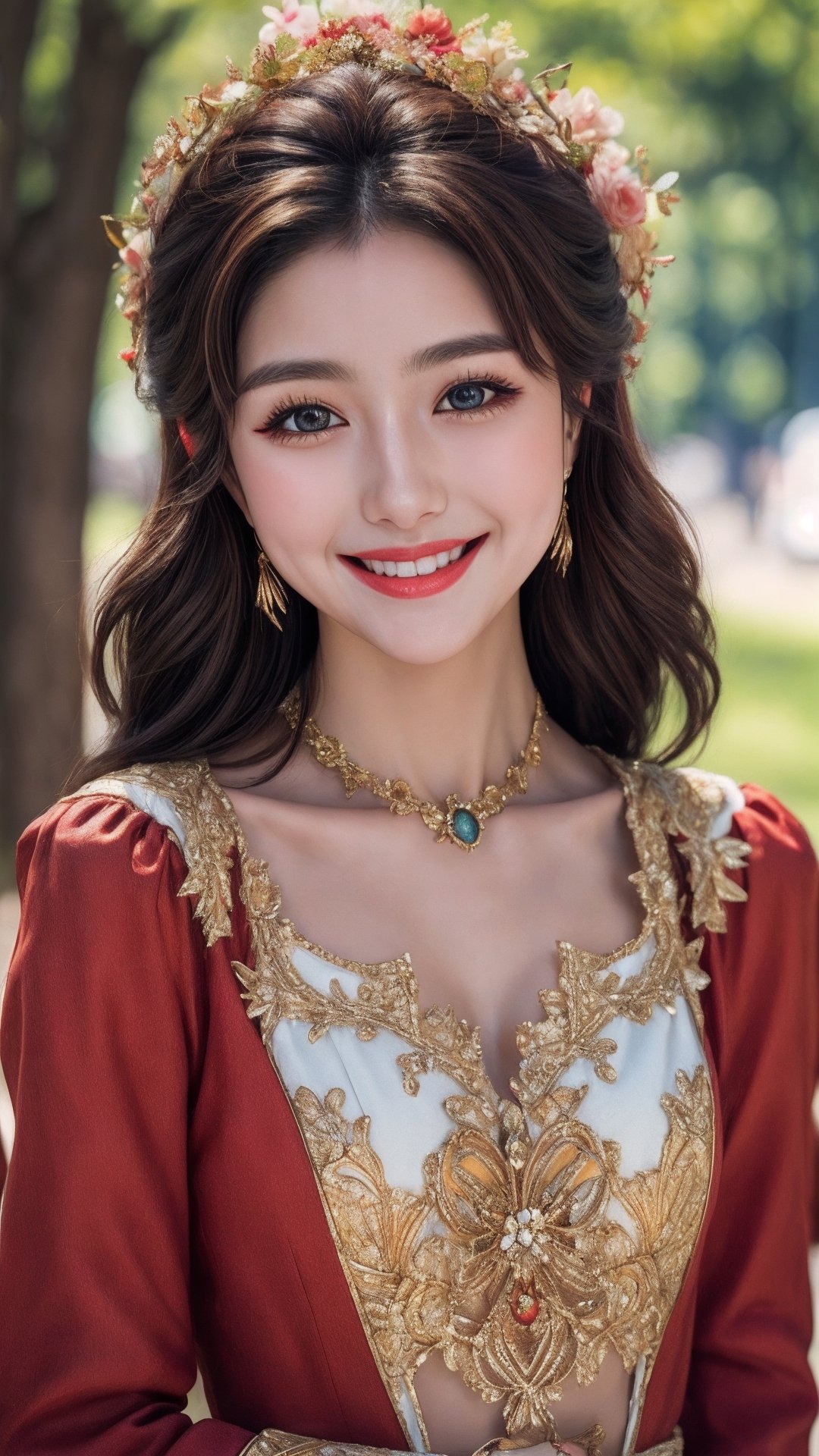 RAW photo, high quality, film grain, 8k uhd, masterpiece, best quaily, (high detailed skin:1.1), 1girl, woman face, woman skin, upperbody, (happy_face, happiness)