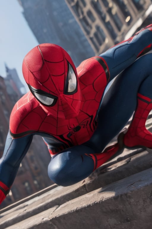 Spider man in dynamics, highly detailed, packed with hidden details, style, high dynamic range, hyper realistic, realistic attention to detail, highly detailed, 32K, intense close - ups, uhd image, realism, colorful realism,Extremely Realistic,midjourney,more detail XL,Movie Still