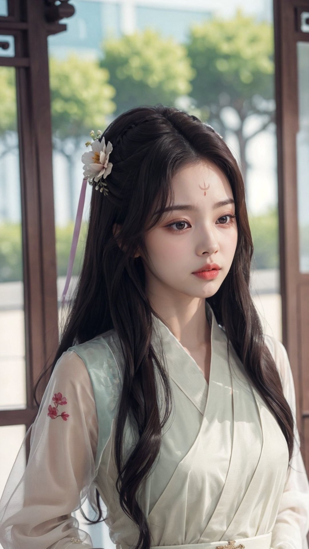 tienhiep, hanfu,
(Hands:1.1), better_hands, realhands
1girl, solo, long hair, black hair, hair ornament, long sleeves, upper body, flower, see-through, blurry background, facial mark, chinese clothes, forehead mark, realistic, hanfu, tienhiep,jwy1,Young beauty spirit ,Miss Grand International,jisoo,SGBB,lisa,GdClth,monochrome,jenniferconnelly,tamannah bhatia,jennie