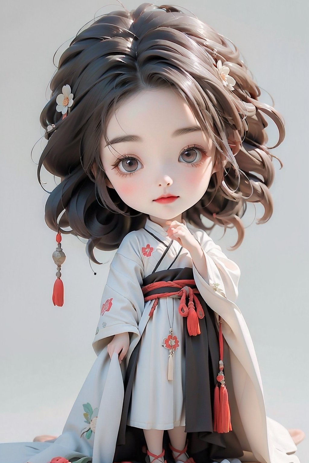 (Masterpiece, ((Chibi)), Best Quality: 1.4), (Black Long Clothes), (Detailed Eyes Detailed Pupils Multiple Eyes), (Ambiguous, Desire: 1.2), (Poetry, Comfort: 1.3), , 1 girl, (full body shot), (Opening: 1.2), The ethnic costume of the Miao people of China, decorated in silver, features delicate embroidery, lace and a whimsical fusion of Victorian style elements,
Designed to age over time, the garment consists of a robe-like garment called an "attush," made of intricately woven fabric decorated with intricate geometric patterns. She also wore a 'kaparamip' headband with decorative embroidery. The clothes are rich in brown, red, green and other earth tones, with the cute and dark charm of Gothic Lolita and LinkGirl.