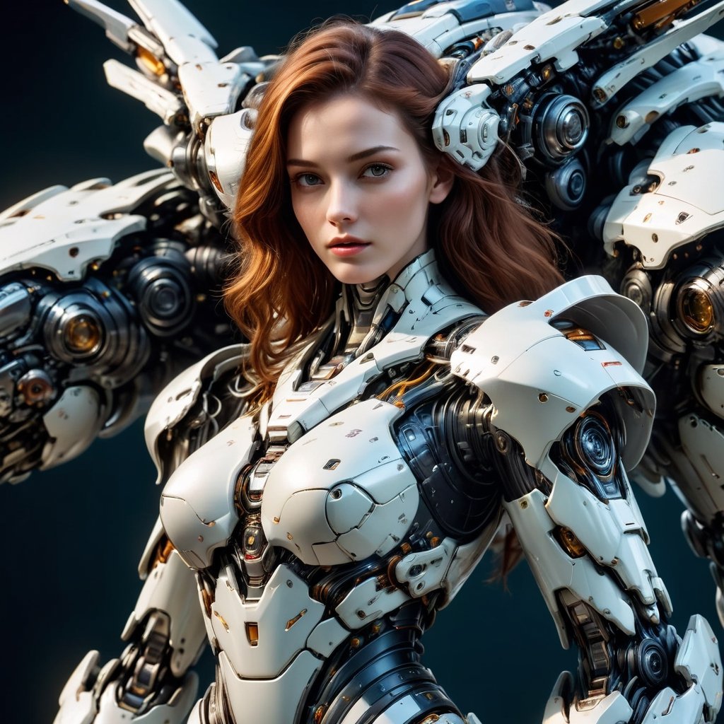 Sexy mecha female, rising, sleek smooth skin, pale matte colors, rounded shapes, extremely well built, big breasts, beautiful, mecha, realism, cinematic, CyberCore, cultivation tank, HDR photo, High dynamic range, vivid, rich details, clear shadows and highlights, realistic, intense, enhanced contrast, highly detailed, full-length_portrait