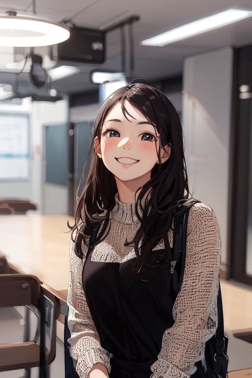 school background, cute girl, smile