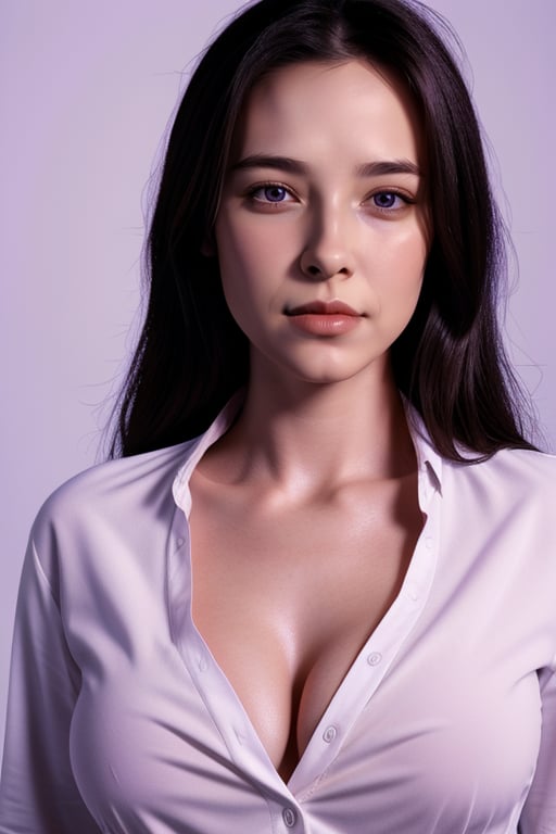 (raw photo:1.2), (photorealistic:1.4), beautiful detailed girl, extremely detailed eyes and face, beautiful detailed eyes,absurdres, incredibly absurdres, huge filesize , ultra-detailed, highres, extremely detailed,best quality ,masterpiece, illustration, an extremely delicate and beautiful, extremely detailed ,CG ,unity ,8k wallpaper, Amazing, finely detail, masterpiece,best quality,official art,extremely detailed CG unity 8k wallpaper, medium sized chest, cleavage, white shirt,