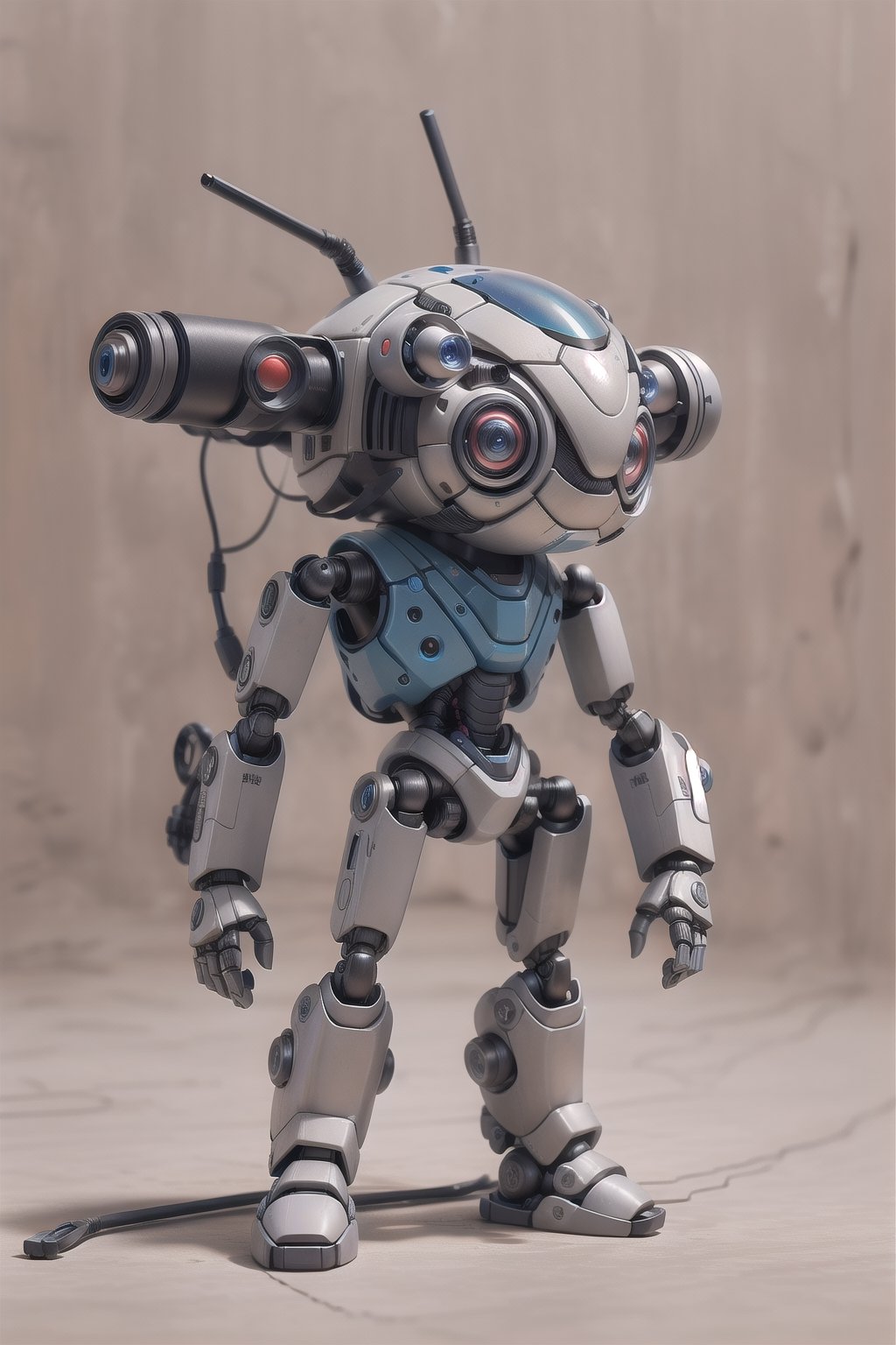 cute toy robot, gear00d