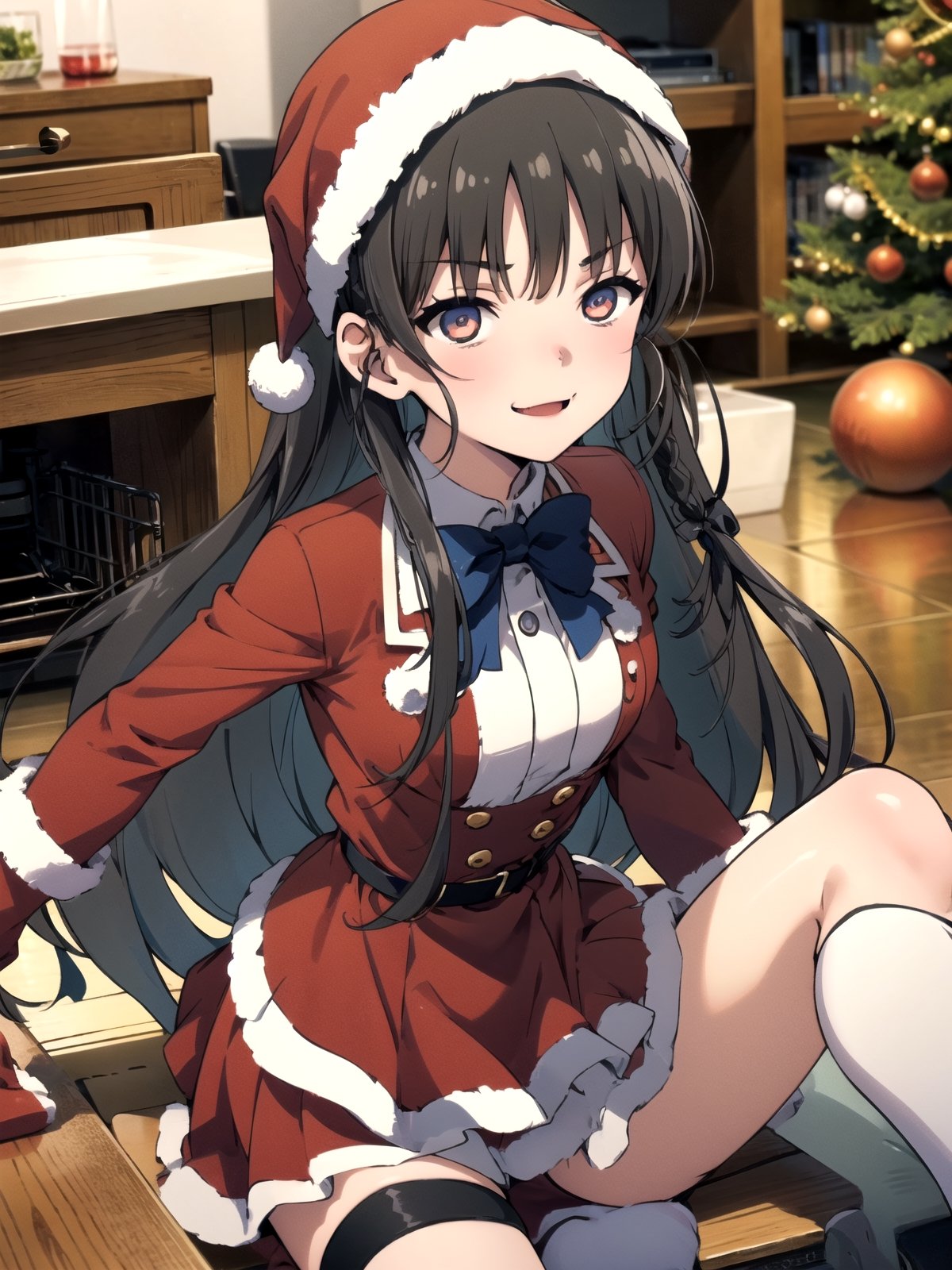 //Quality,
(masterpiece), (best quality), 8k illustration,
//Character,
overlordentoma, 1girl, solo, smile, 
//Fashion,
santa_costume,
//Background,
indoors, christmas, 
//Others,
aquascreaming,Suzune Horikita