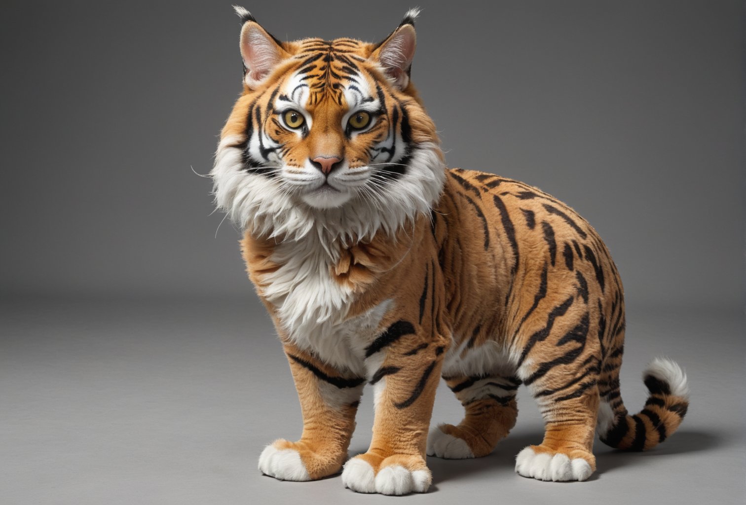 Wow, that's one majestic cat! It's almost like a tiger and a domestic cat had a super cool fusion. wearing tiger slippers And about that '110', maybe it's part of a top-secret feline mission?