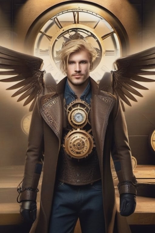 man's face, european man's face, attractive man's face, blue eyes, blonde hair.

Stylish,steampunk style