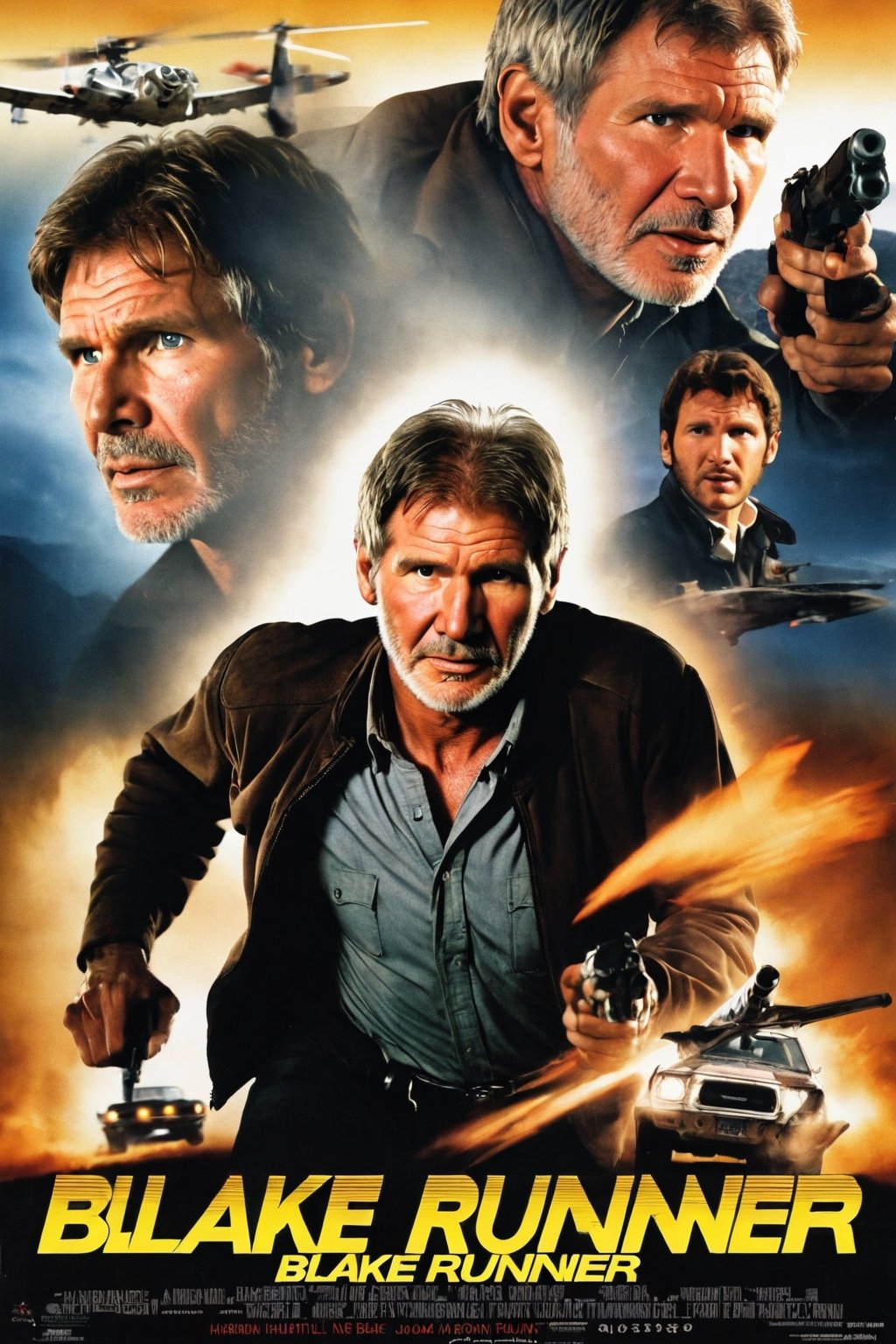 Movie poster of "Blake Runner" starring Harrison Ford. Movie poster page "Blake runner"