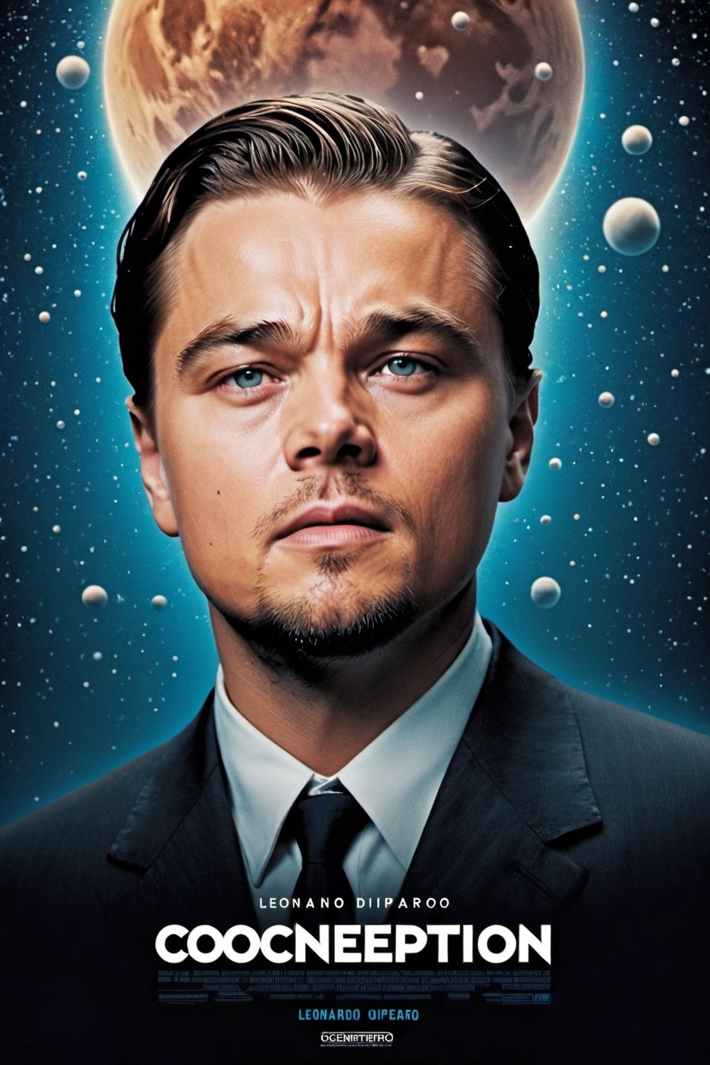 Movie poster of "Conception" starring Leonardo DiCaprio.