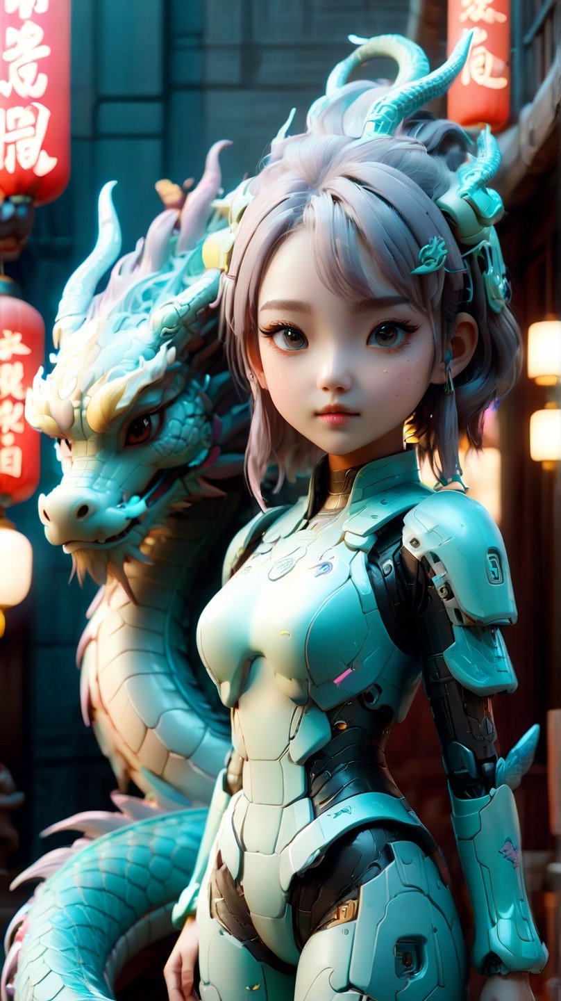 Lovely 3d clay kawaii girl, muted pastel, blender 3d, matte
Background with subtle gradient --v 6.0,xxmix_girl,Mecha,Chinese dragon