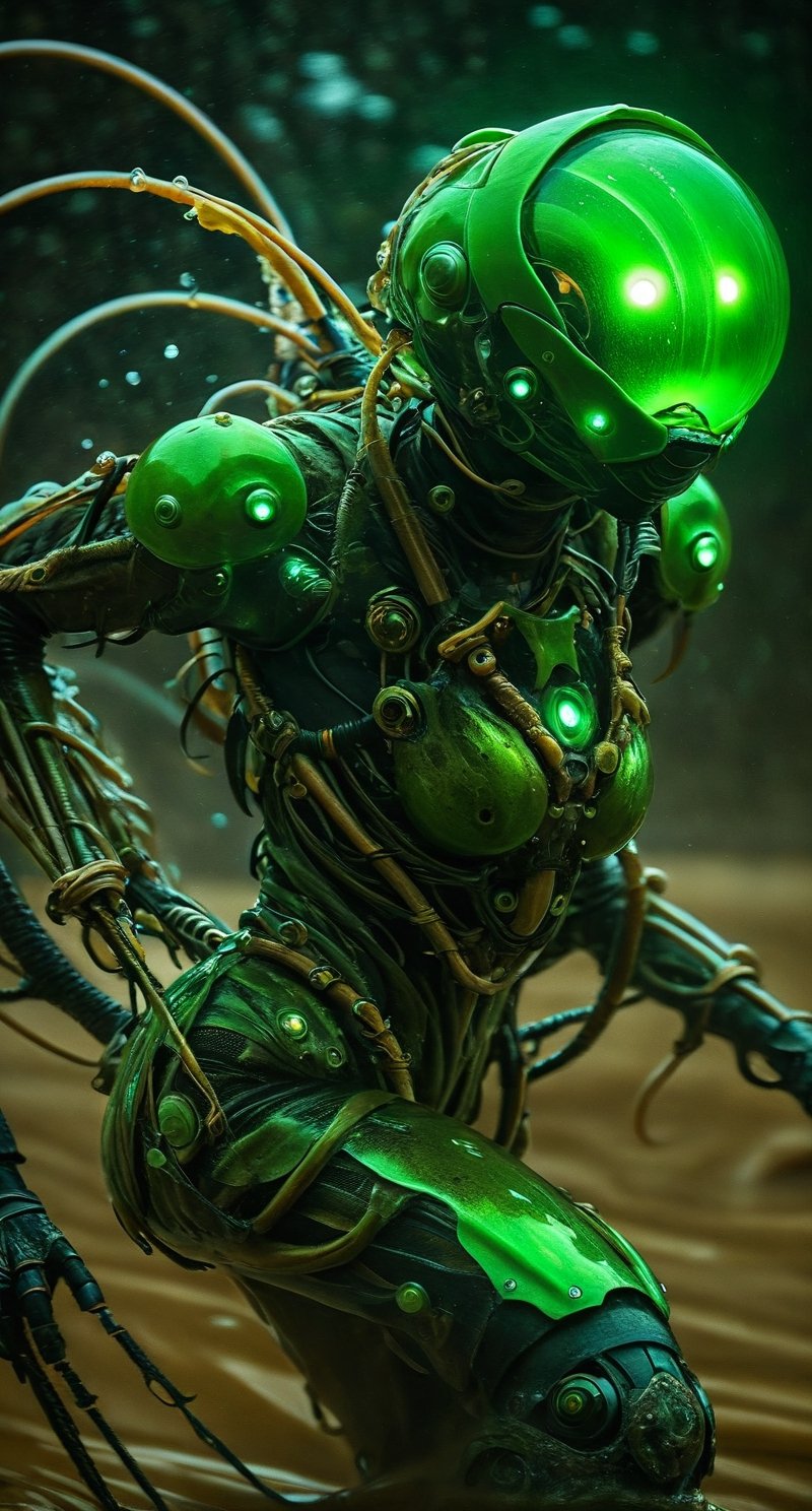  close-up portrait of a disgusting body horror crab/insect female face, decayed decomposing, glowing neon eyes, rancid rusted skin trypophobia:1.2, , covered in wet green slime, exoskeleton, ,  ,  dof, sharp focus, high definition, detailed, intricate, vfx scene by hr giger
,onarmor,futurecamisole,LinkGirl,futuristic alien,tranzp,mecha,kamanrider,zkeleton,action shot